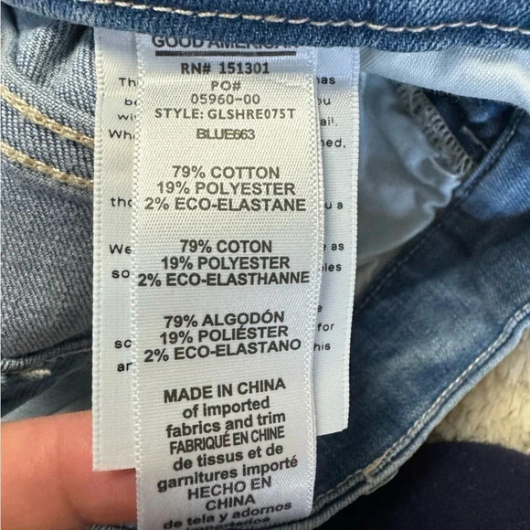 Good American women’s good legs raw step hem skinny jeans size 20 - Picture 7 of 10